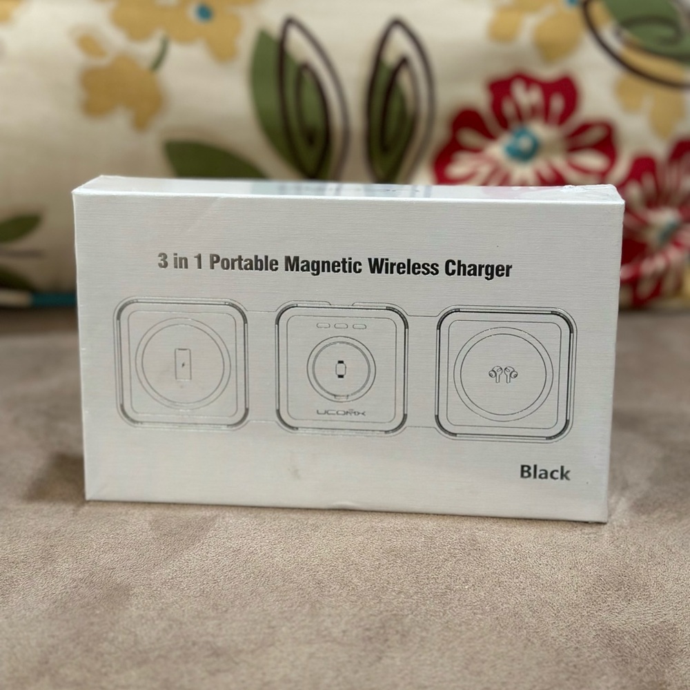 3in1 Wireless Charger Foldable Mat Pad For Apple Watch Air Pods iPhone